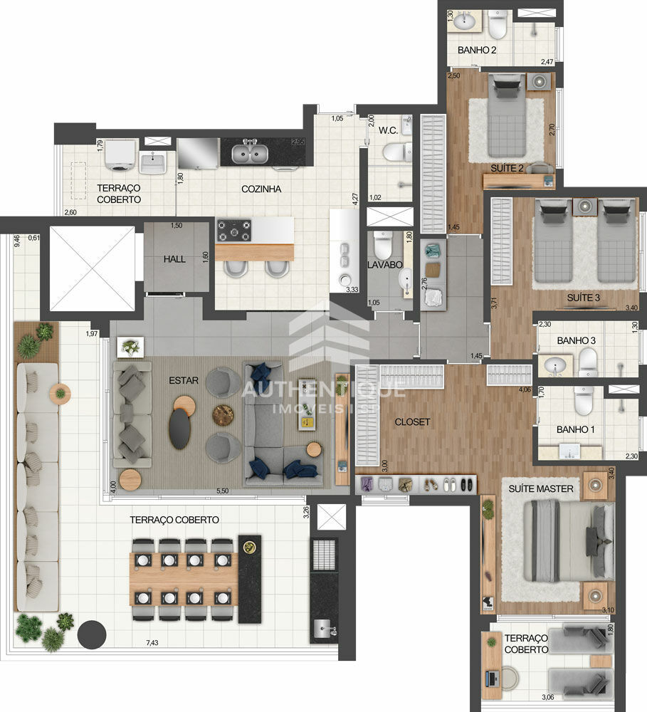 Apartamento, 4 quartos, 283 m² - Foto 51