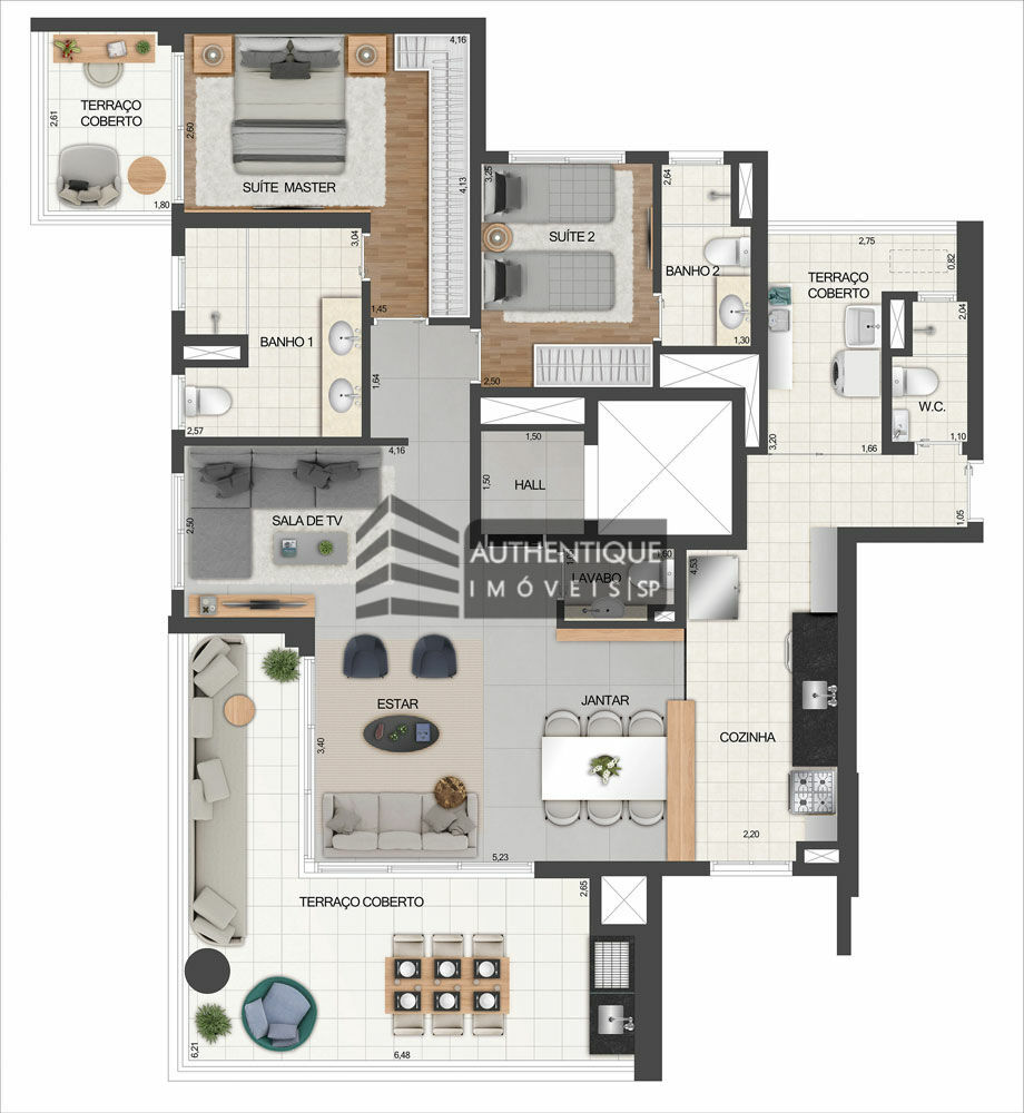 Apartamento à venda com 4 quartos, 283m² - Foto 50