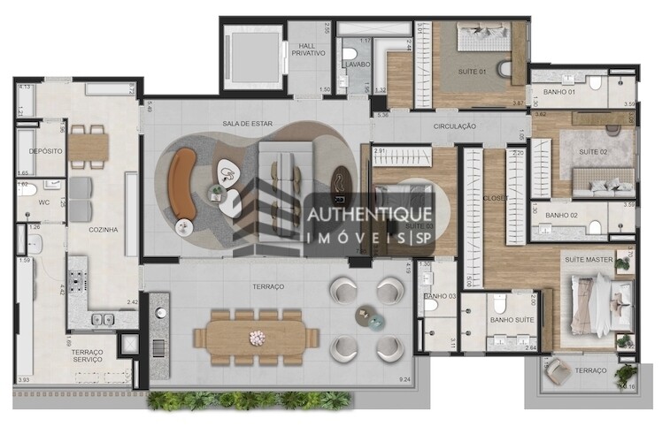 Apartamento à venda com 4 quartos, 258m² - Foto 25