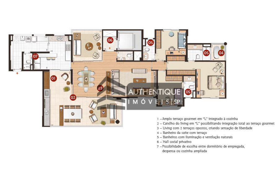 Apartamento à venda com 3 quartos, 198m² - Foto 16