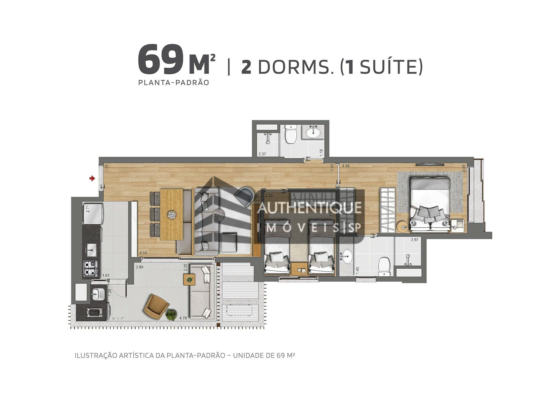 Apartamento à venda com 2 quartos, 69m² - Foto 12