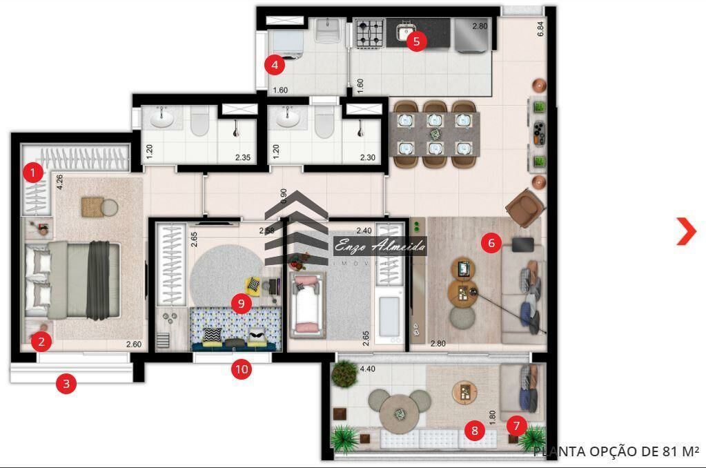 Apartamento à venda com 3 quartos, 113m² - Foto 48