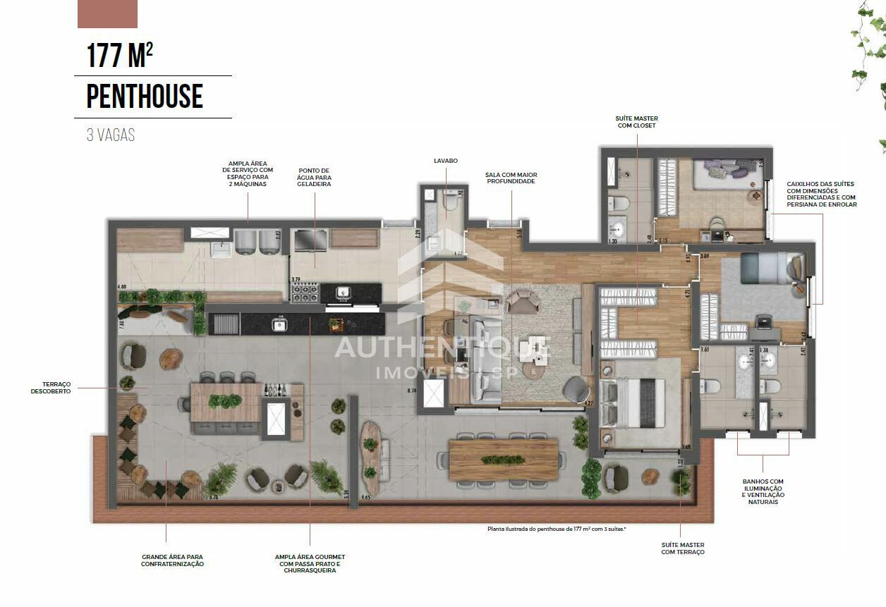 Cobertura, 3 quartos, 162 m² - Foto 31