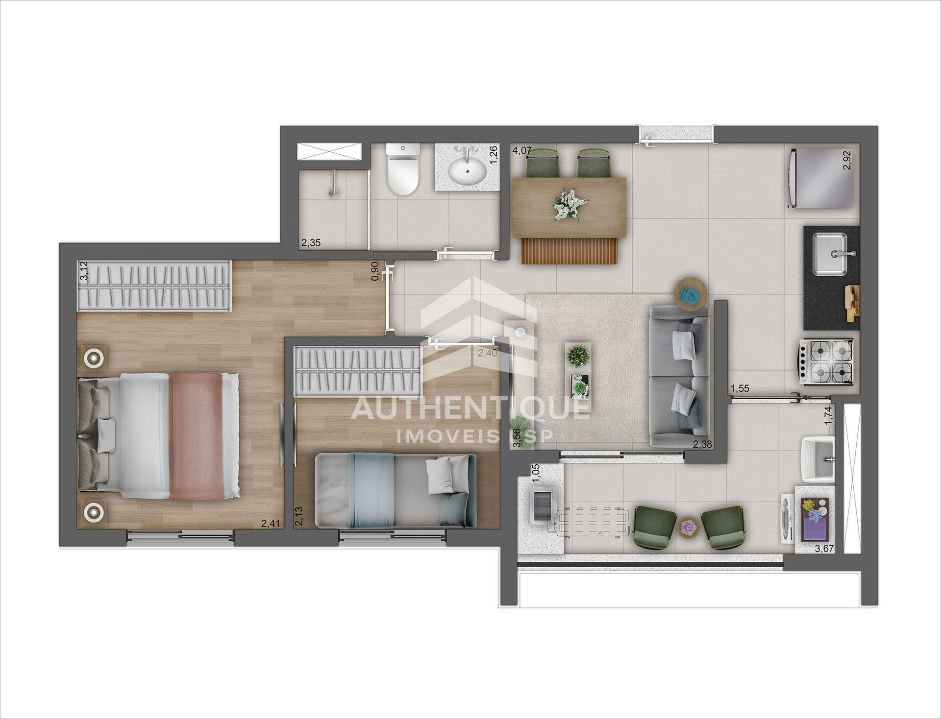 Apartamento, 2 quartos, 49 m² - Foto 23