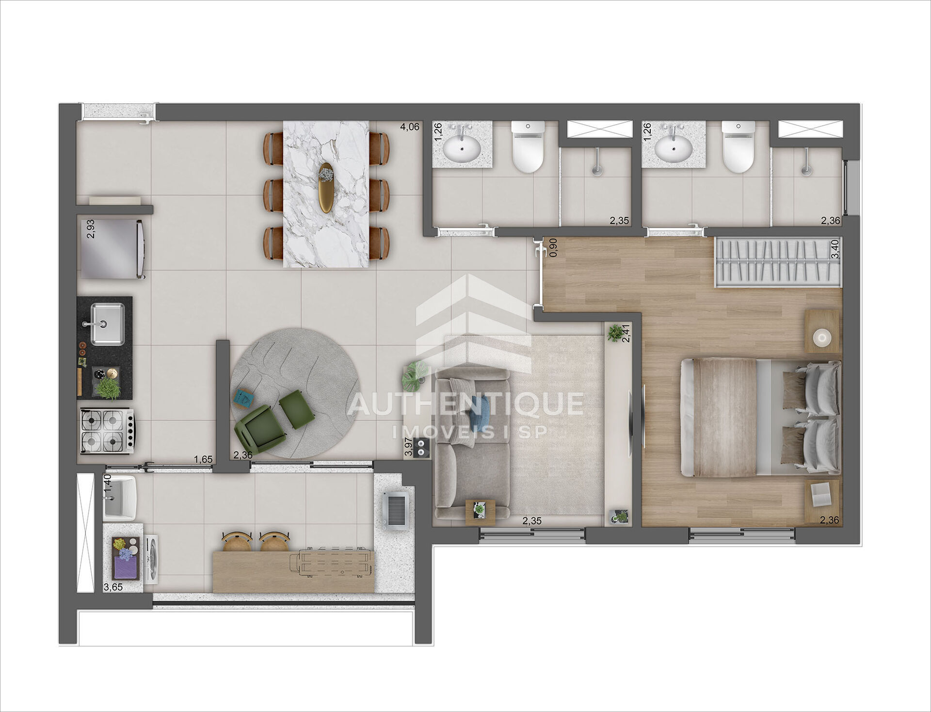 Apartamento, 2 quartos, 49 m² - Foto 24