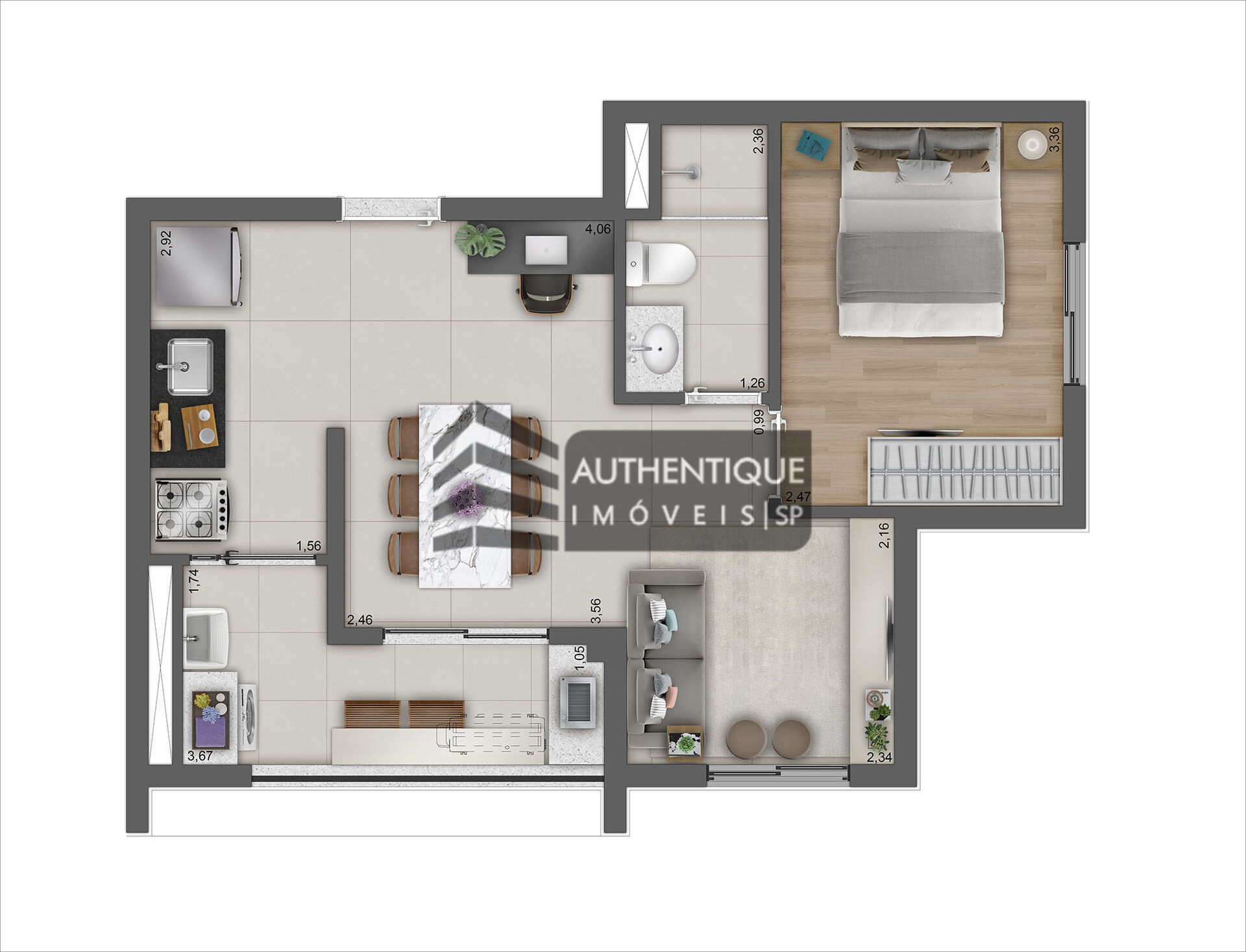 Apartamento à venda com 2 quartos, 49m² - Foto 20