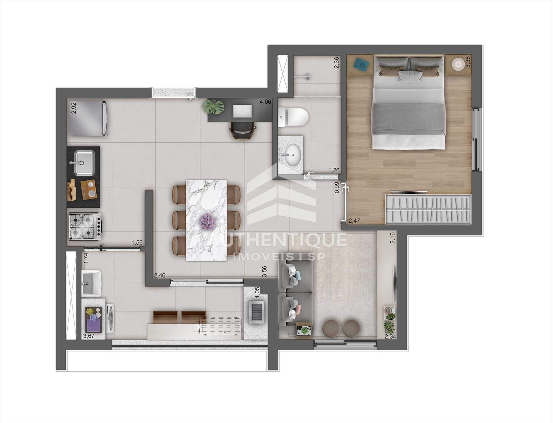 Apartamento, 2 quartos, 49 m² - Foto 20