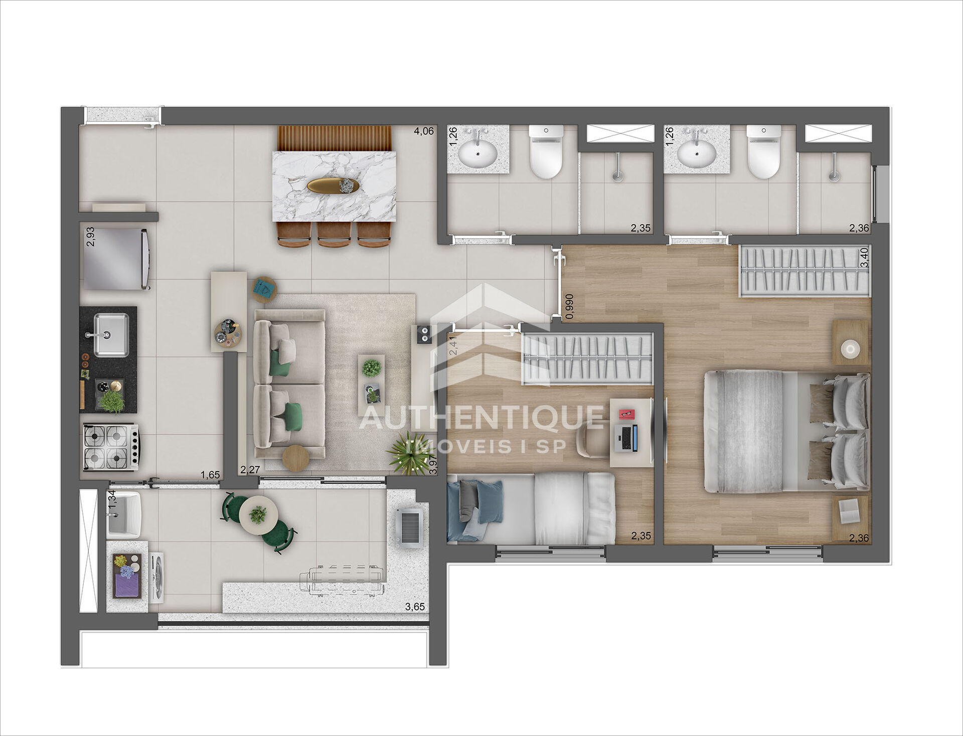 Apartamento, 2 quartos, 49 m² - Foto 25