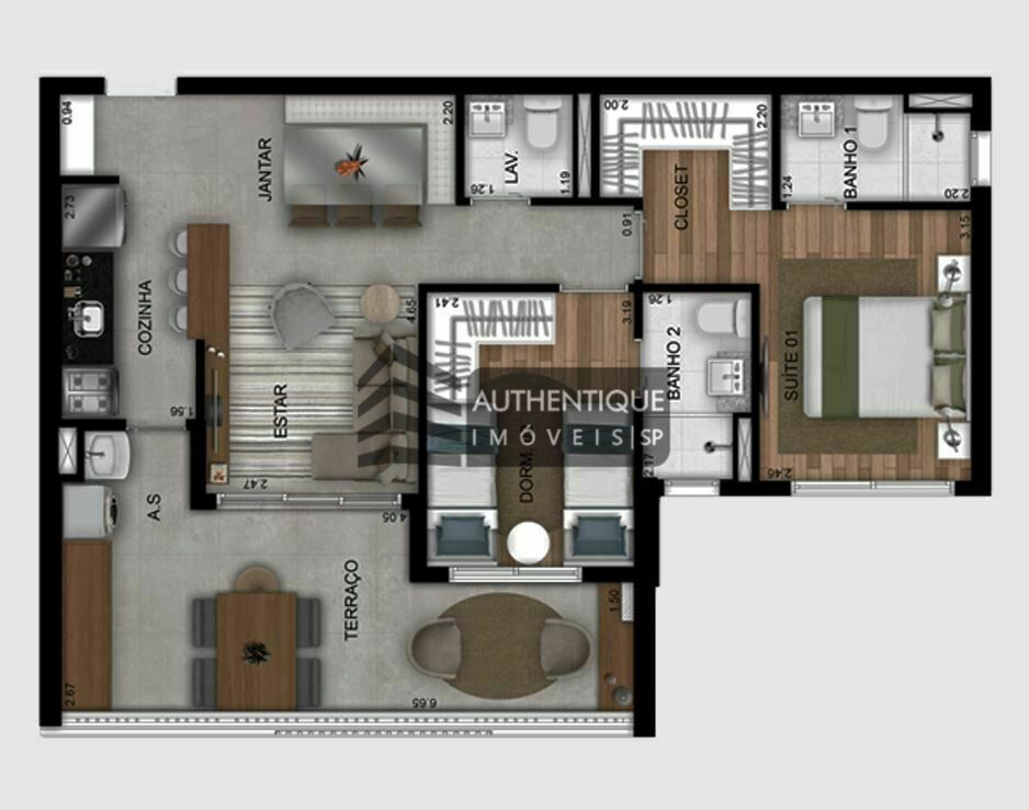 Apartamento à venda com 3 quartos, 98m² - Foto 22