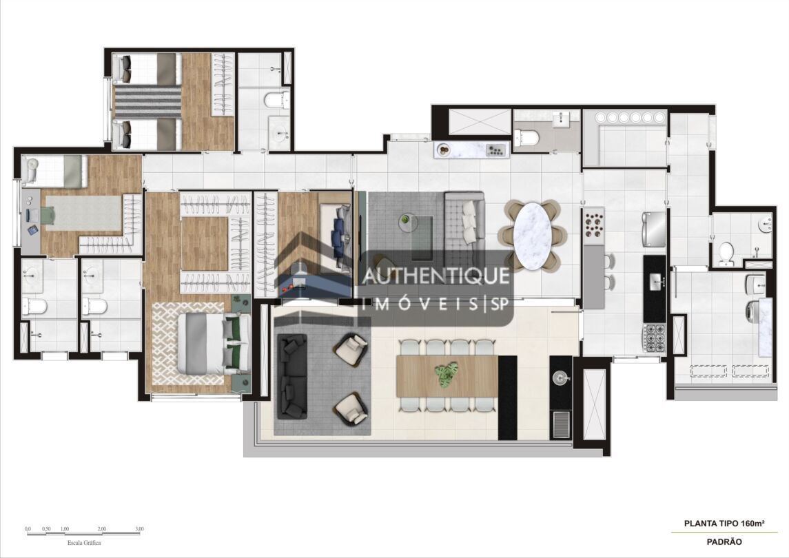 Apartamento à venda com 3 quartos, 162m² - Foto 40