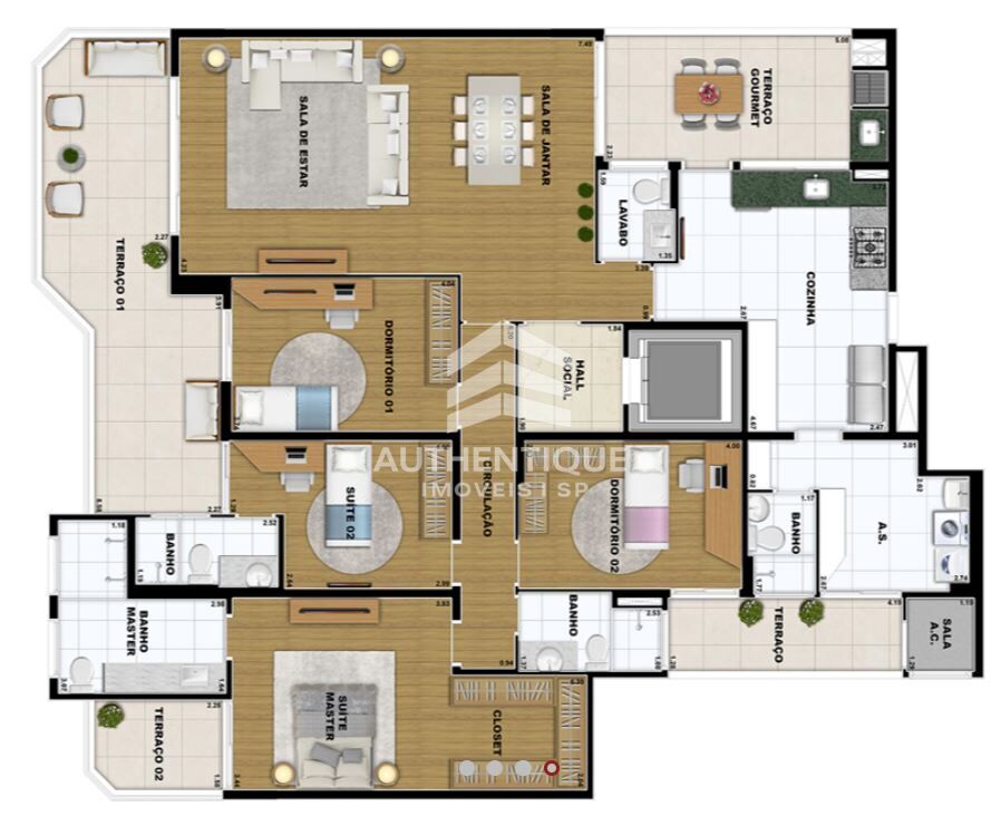 Apartamento, 3 quartos, 200 m² - Foto 9