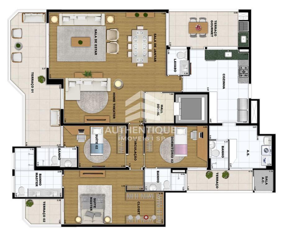 Apartamento, 3 quartos, 200 m² - Foto 10