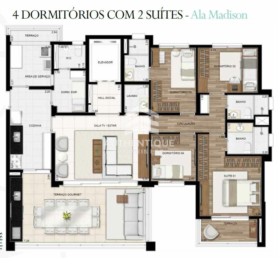 Apartamento, 3 quartos, 134 m² - Foto 39