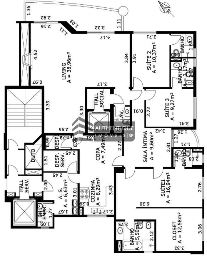 Apartamento à venda com 3 quartos, 160m² - Foto 33