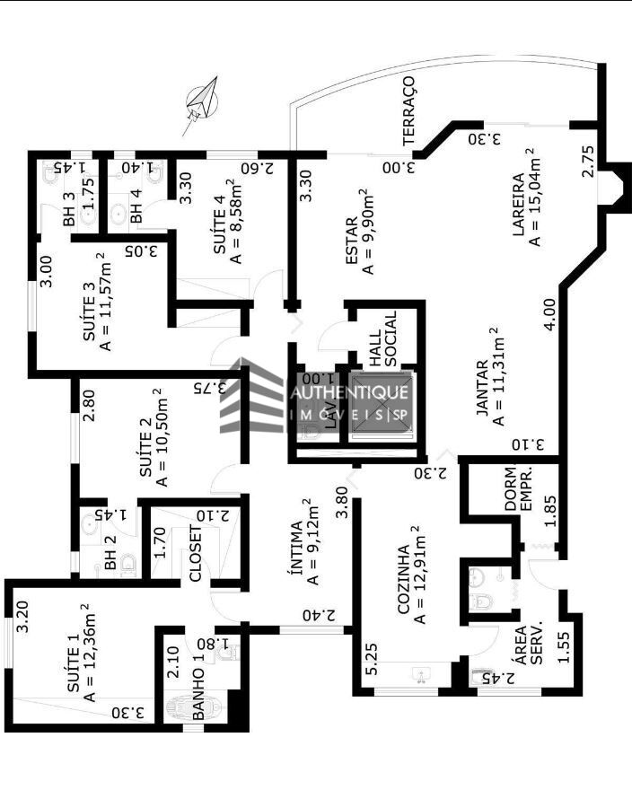 Apartamento à venda com 3 quartos, 160m² - Foto 34