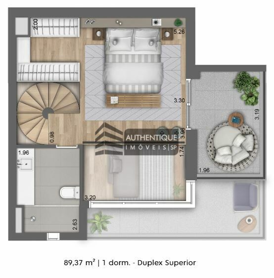 Apartamento à venda com 1 quarto, 89m² - Foto 20