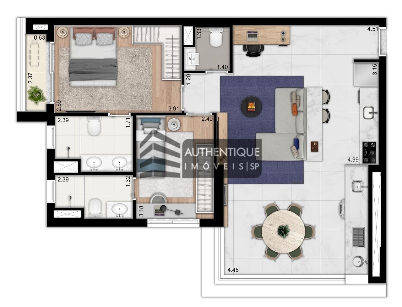 Apartamento à venda com 3 quartos, 131m² - Foto 52