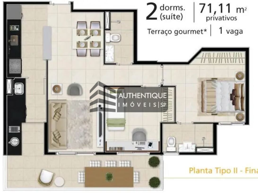 Apartamento à venda com 2 quartos, 72m² - Foto 12