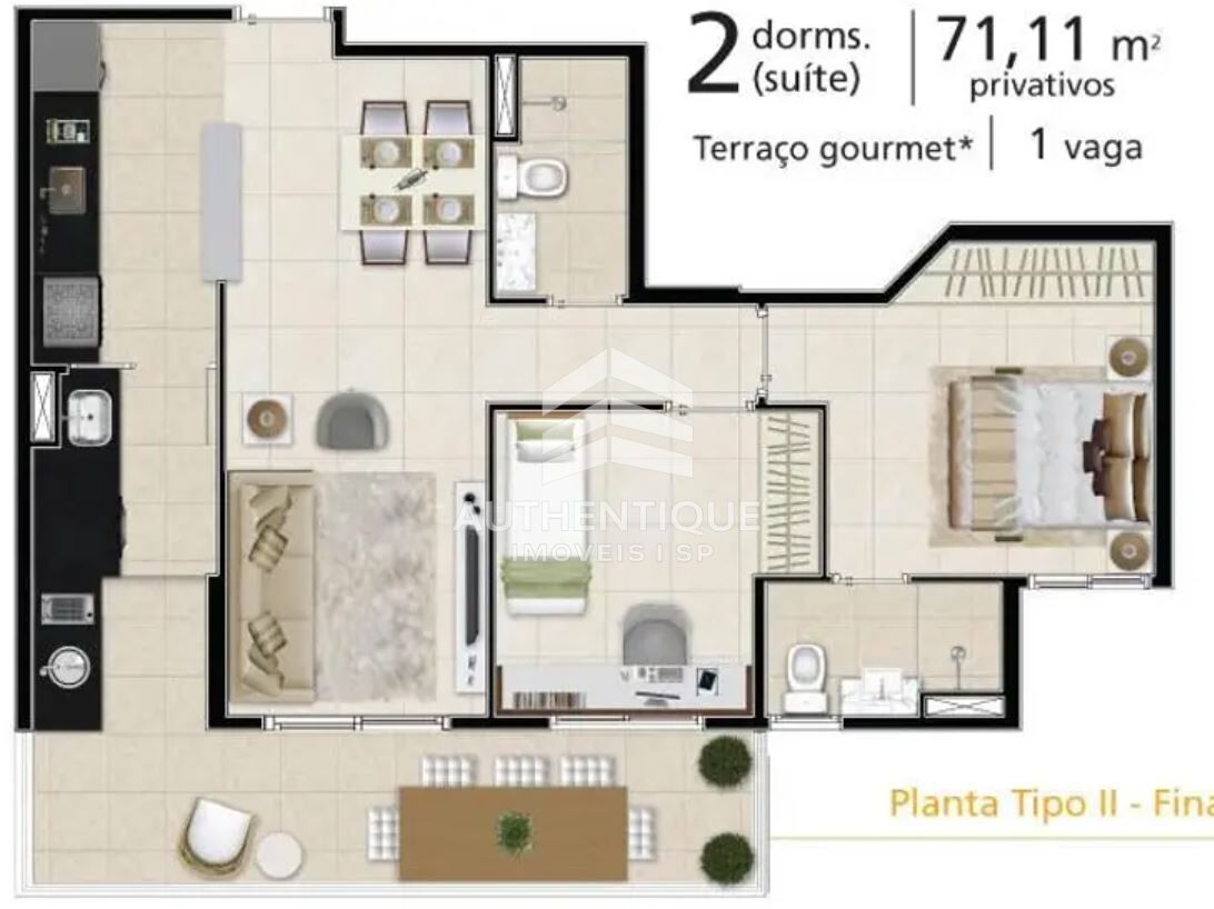Apartamento, 2 quartos, 72 m² - Foto 12