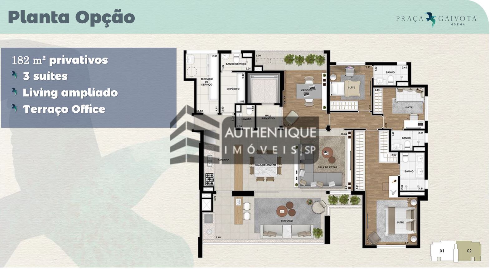 Apartamento à venda com 3 quartos, 182m² - Foto 52