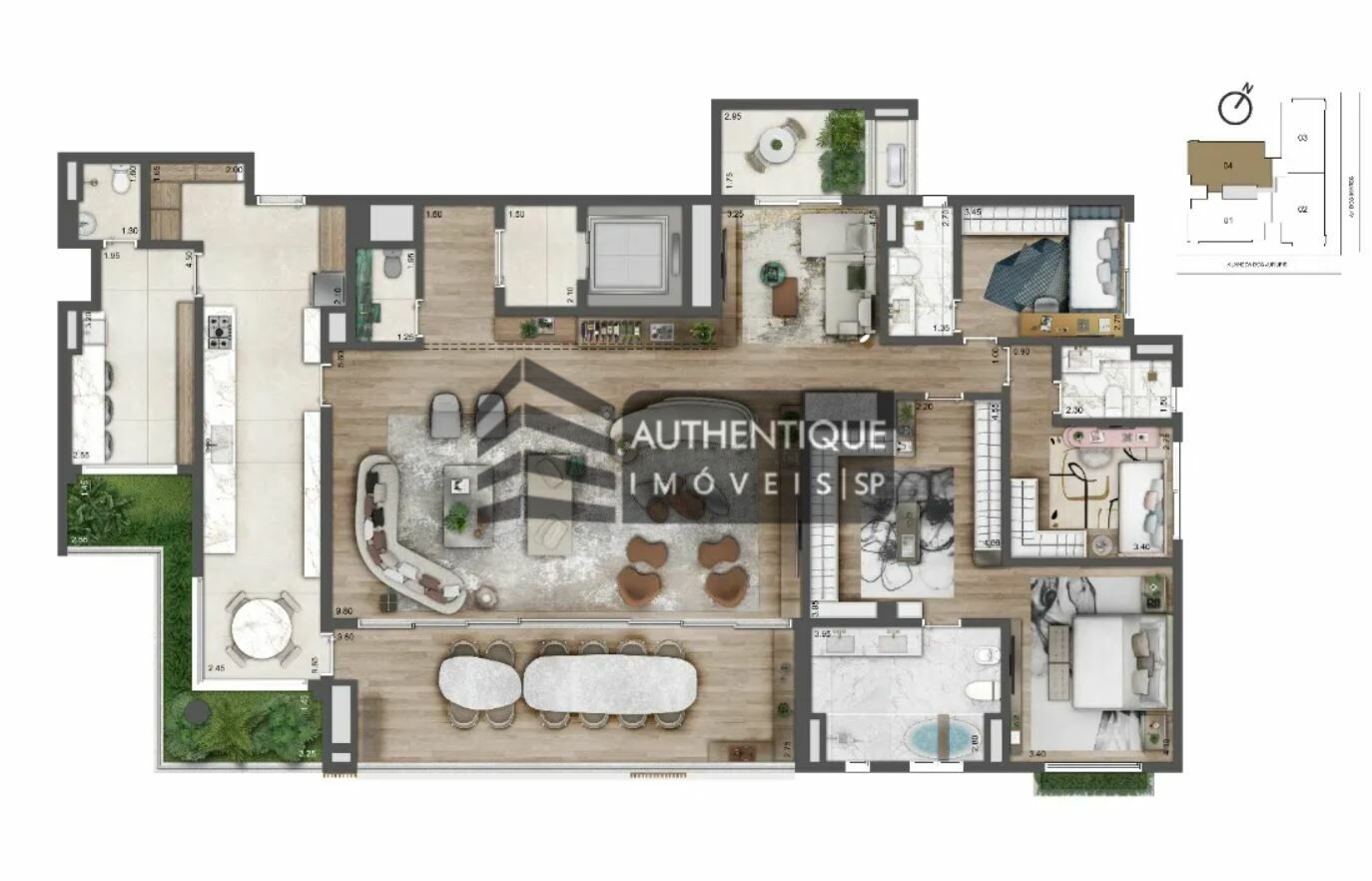 Apartamento à venda com 3 quartos, 252m² - Foto 20