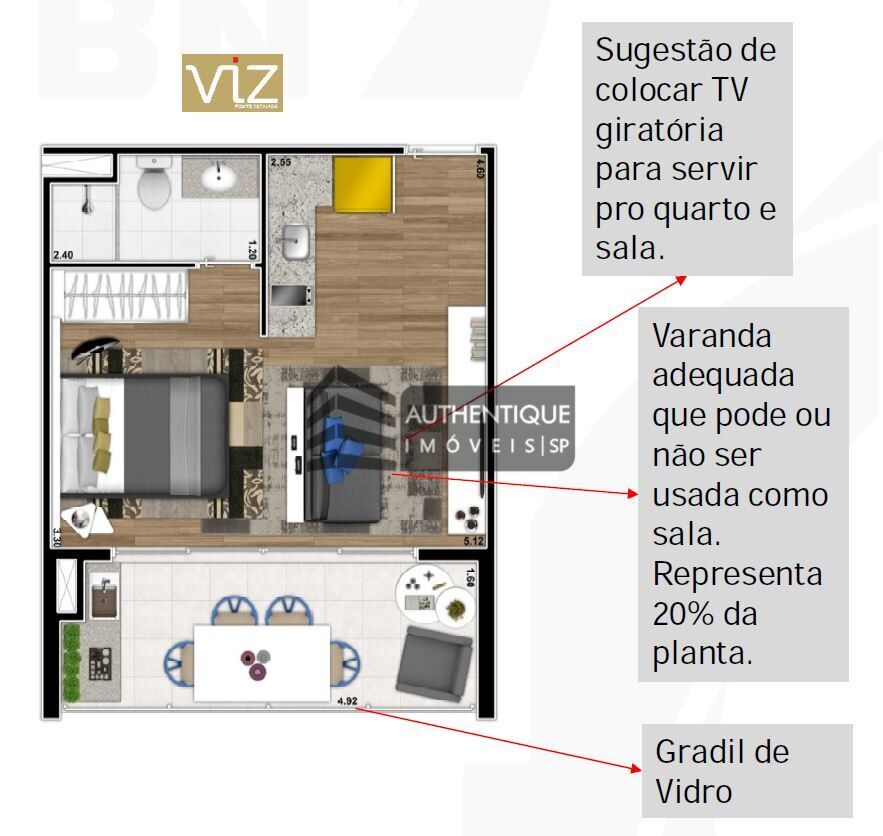 Apartamento à venda com 1 quarto, 38m² - Foto 29