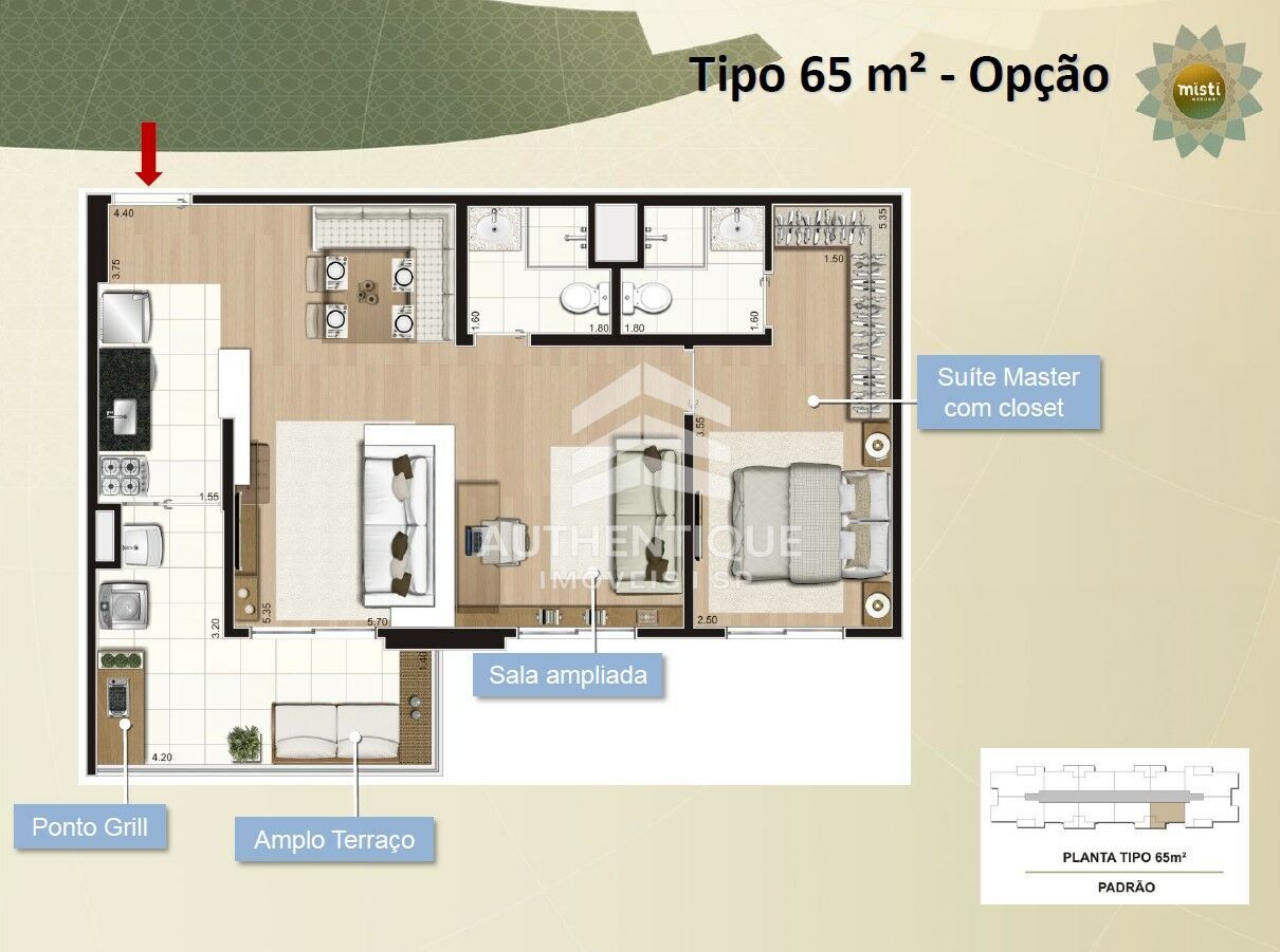 Apartamento, 1 quarto, 65 m² - Foto 48