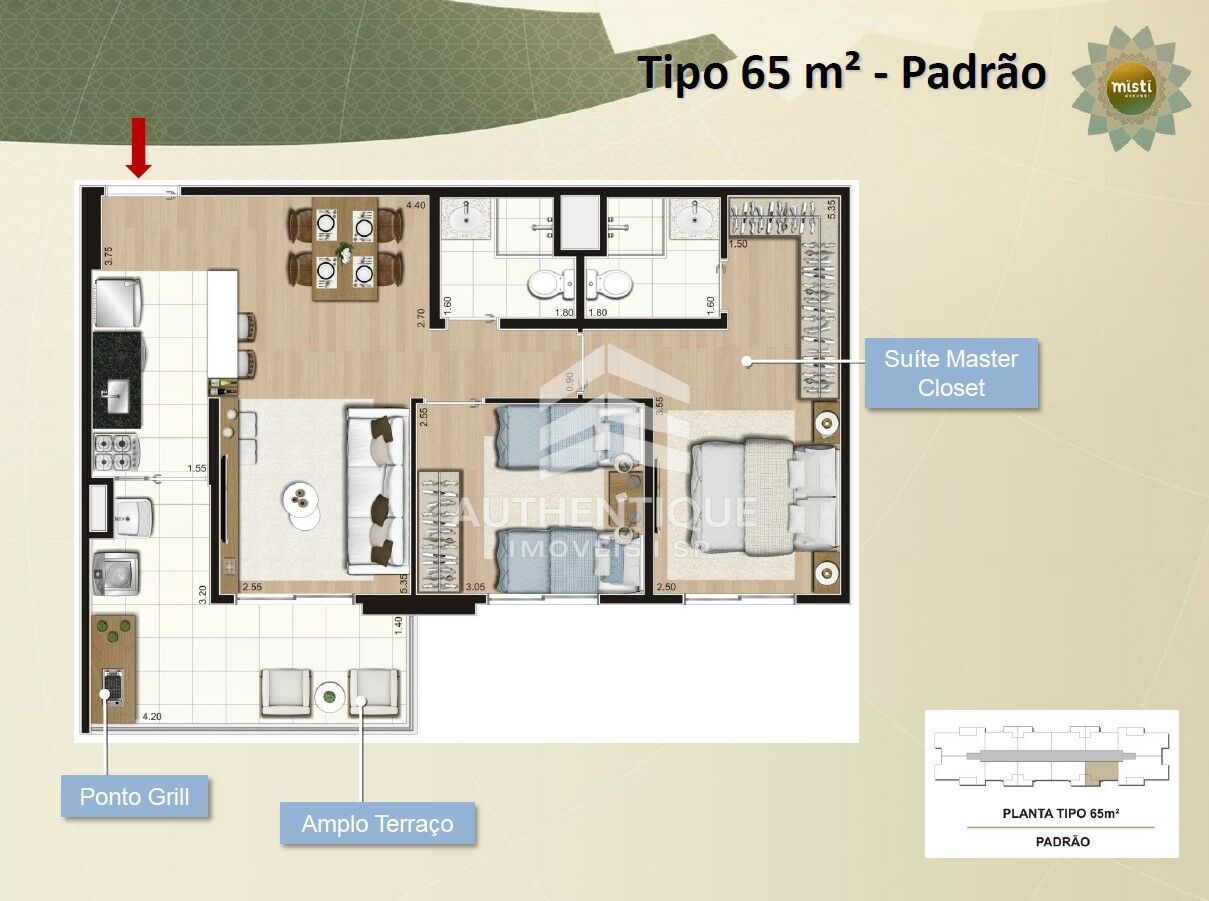 Apartamento, 1 quarto, 65 m² - Foto 49