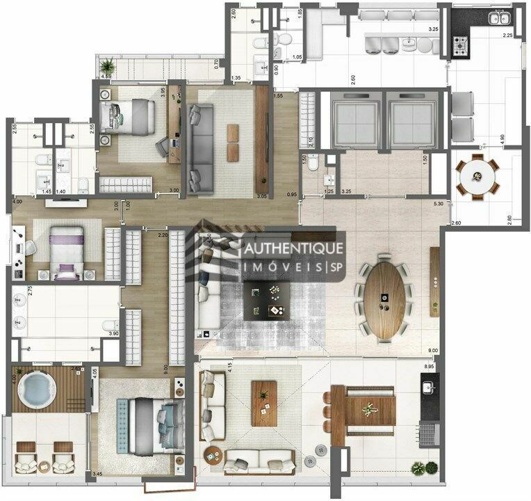 Apartamento à venda com 4 quartos, 343m² - Foto 18