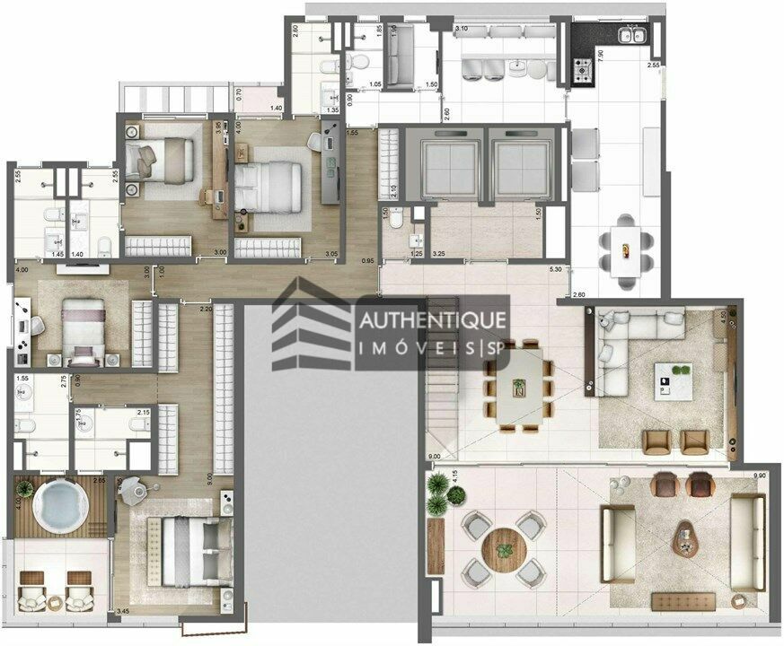 Apartamento à venda com 4 quartos, 343m² - Foto 13