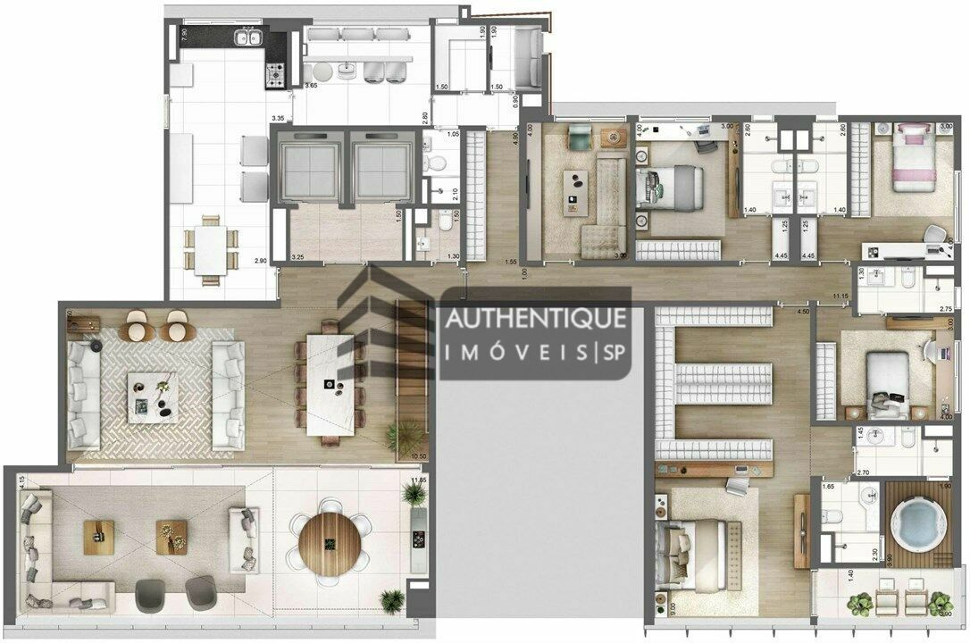 Apartamento à venda com 4 quartos, 343m² - Foto 14