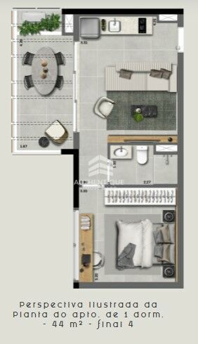 Apartamento, 1 quarto, 22 m² - Foto 13