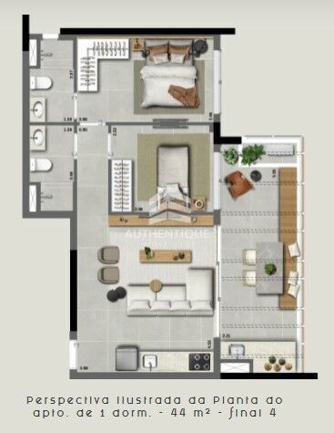 Apartamento, 1 quarto, 22 m² - Foto 12