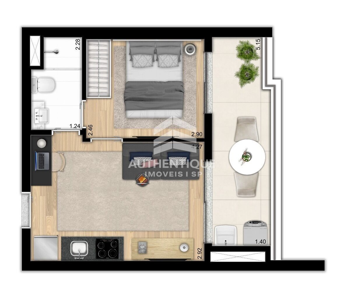 Apartamento, 1 quarto, 34 m² - Foto 32