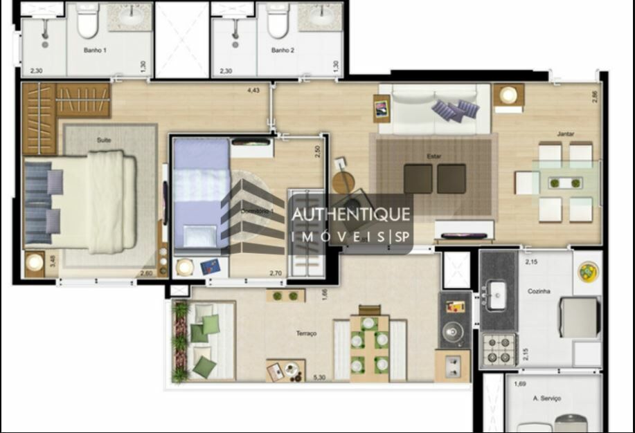 Apartamento à venda com 2 quartos, 65m² - Foto 37