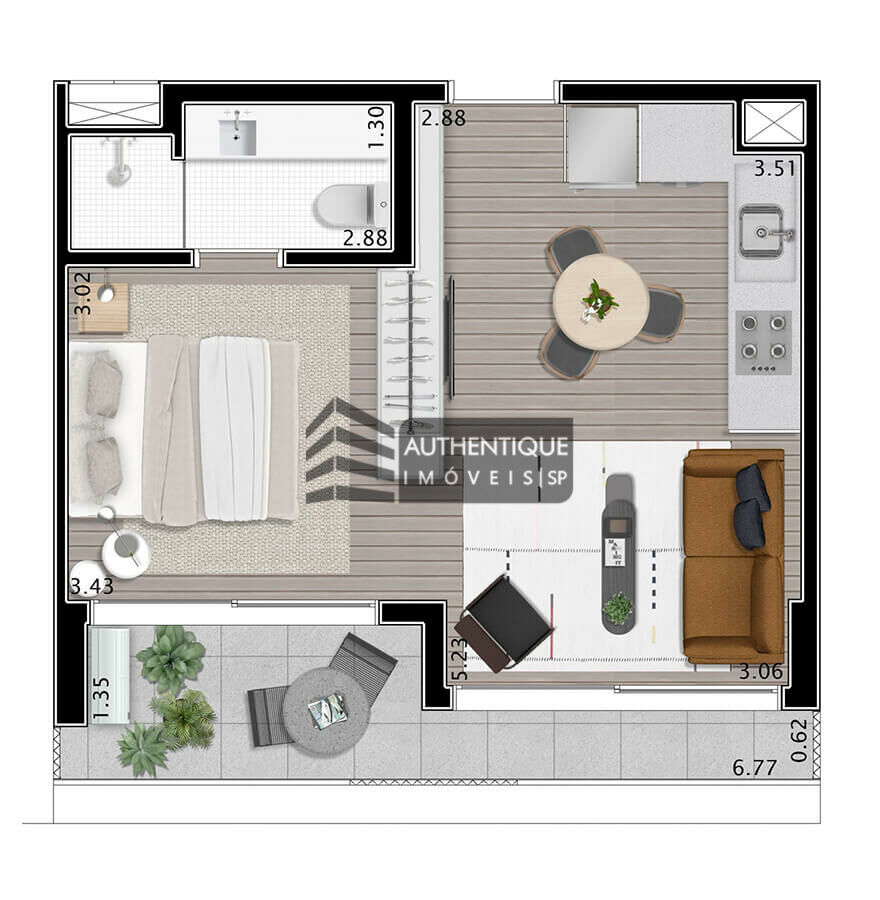 Apartamento à venda com 1 quarto, 62m² - Foto 34