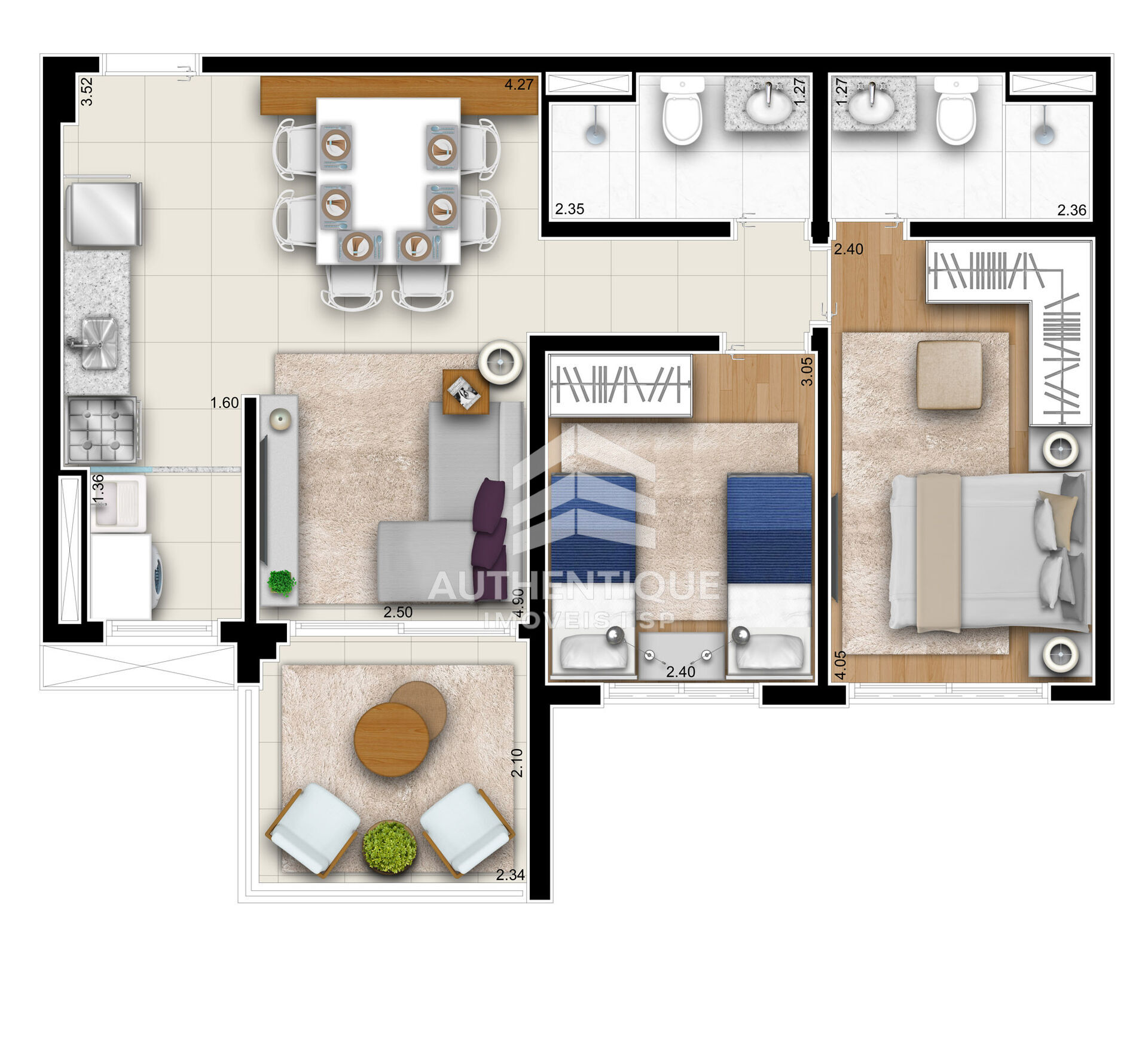 Apartamento, 2 quartos, 60 m² - Foto 20