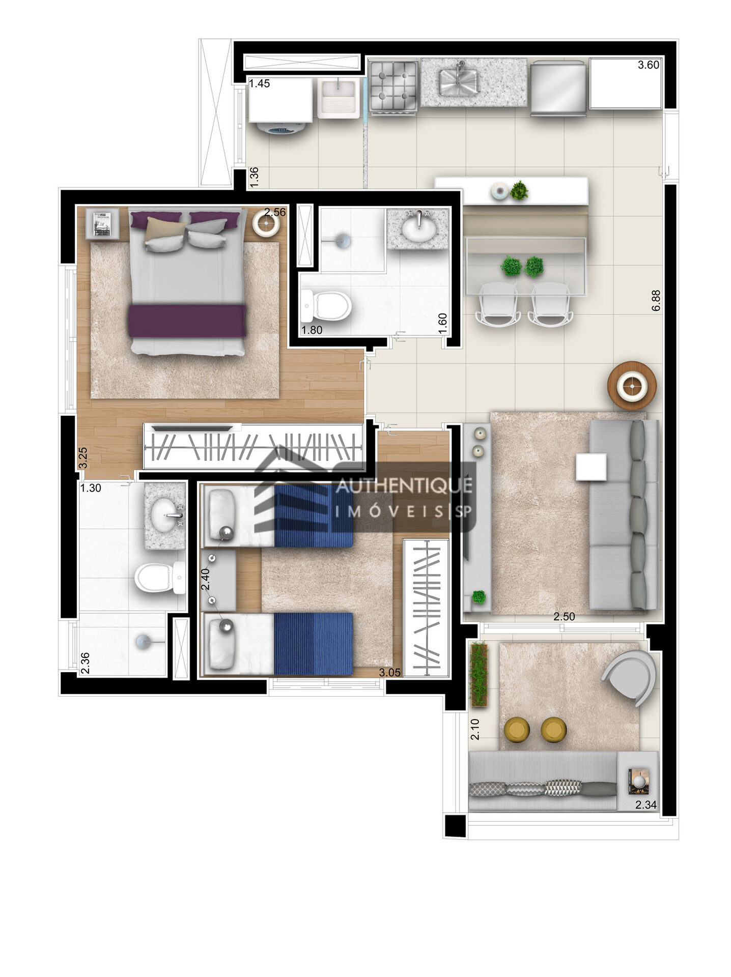 Apartamento à venda com 2 quartos, 59m² - Foto 37