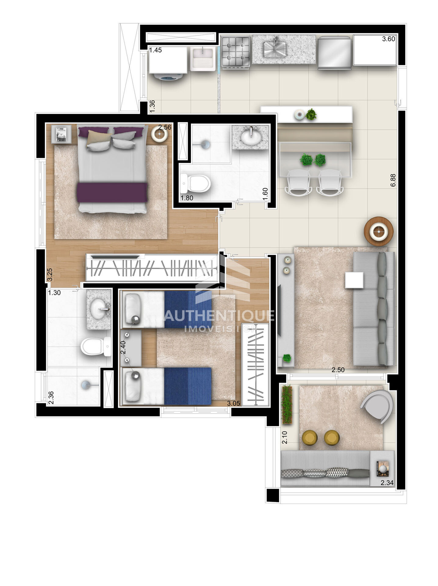 Apartamento, 2 quartos, 60 m² - Foto 21