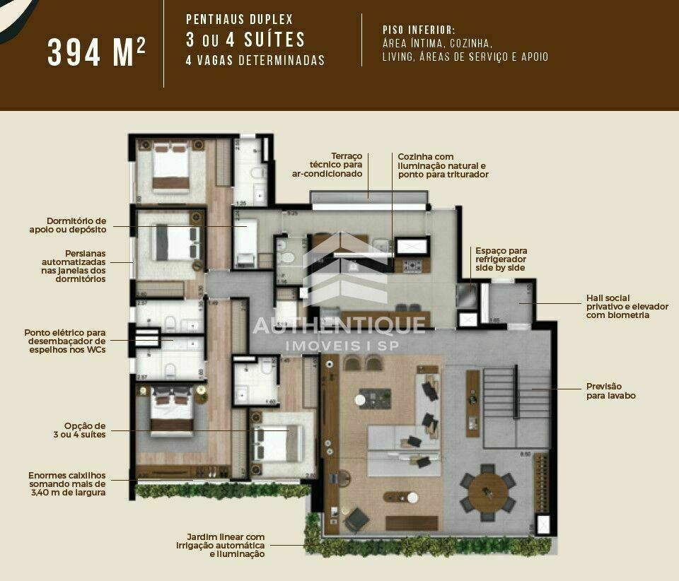 Cobertura, 4 quartos, 394 m² - Foto 21
