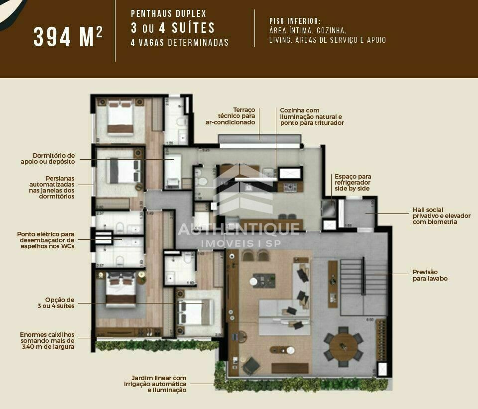 Cobertura, 4 quartos, 394 m² - Foto 21