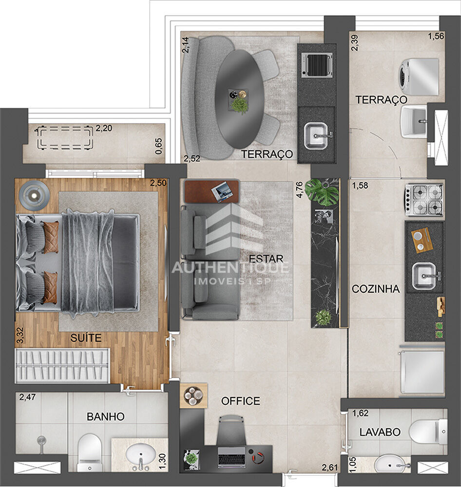 Apartamento, 1 quarto, 30 m² - Foto 36