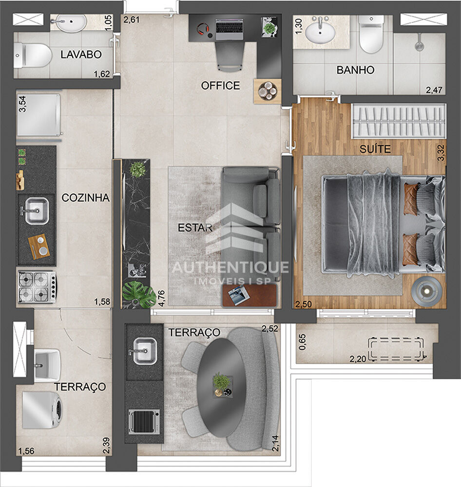 Apartamento, 1 quarto, 30 m² - Foto 35