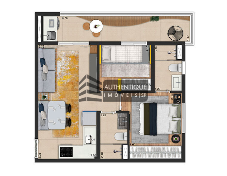 Apartamento à venda com 2 quartos, 47m² - Foto 24