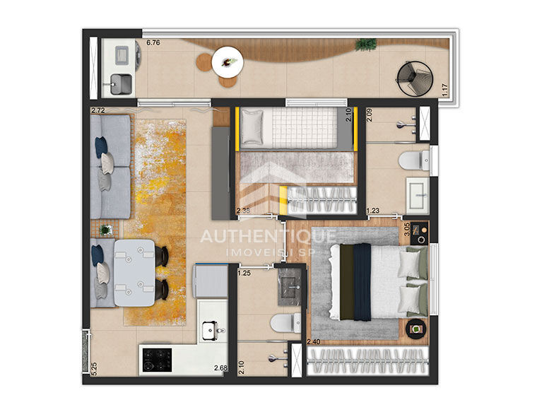 Apartamento, 2 quartos, 47 m² - Foto 24