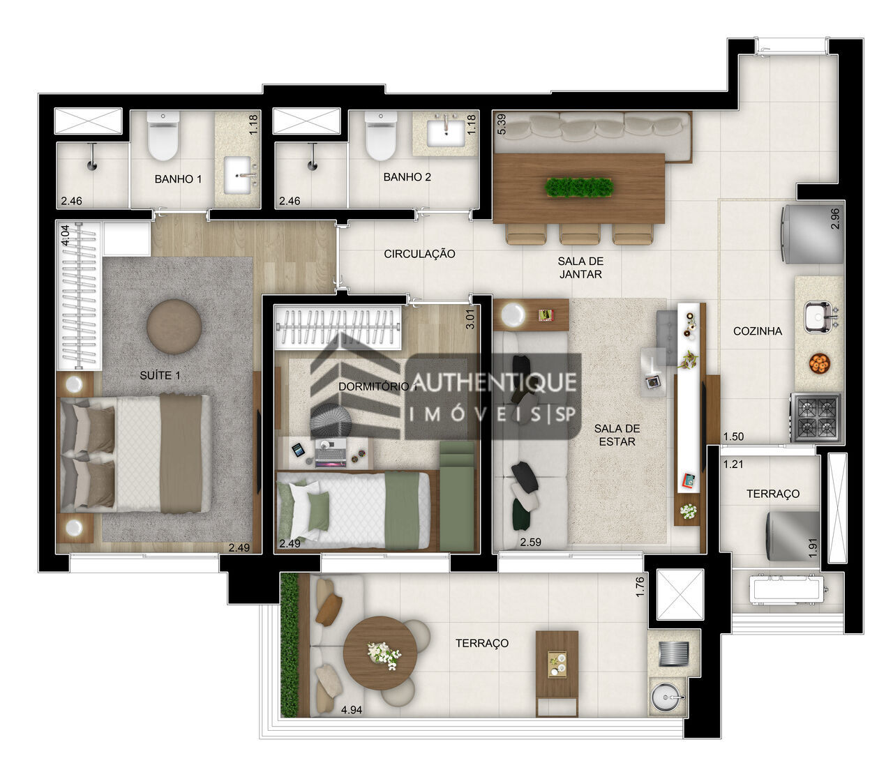 Apartamento à venda com 2 quartos, 69m² - Foto 45