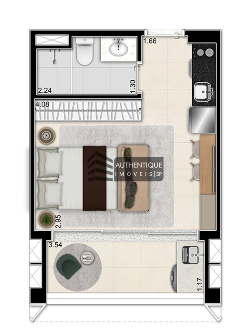 Apartamento à venda com 1 quarto, 25m² - Foto 20