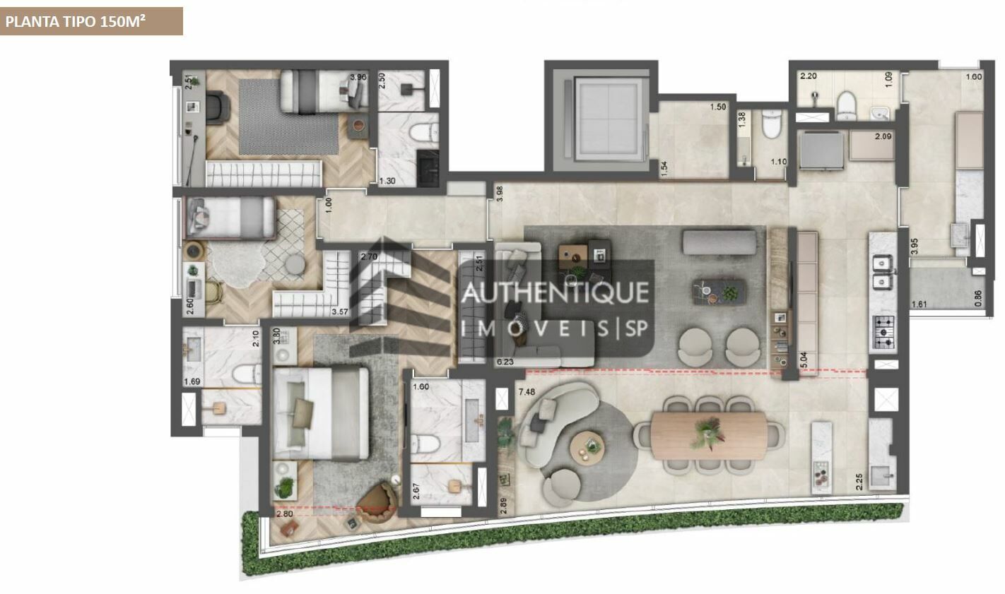 Apartamento à venda com 3 quartos, 221m² - Foto 49