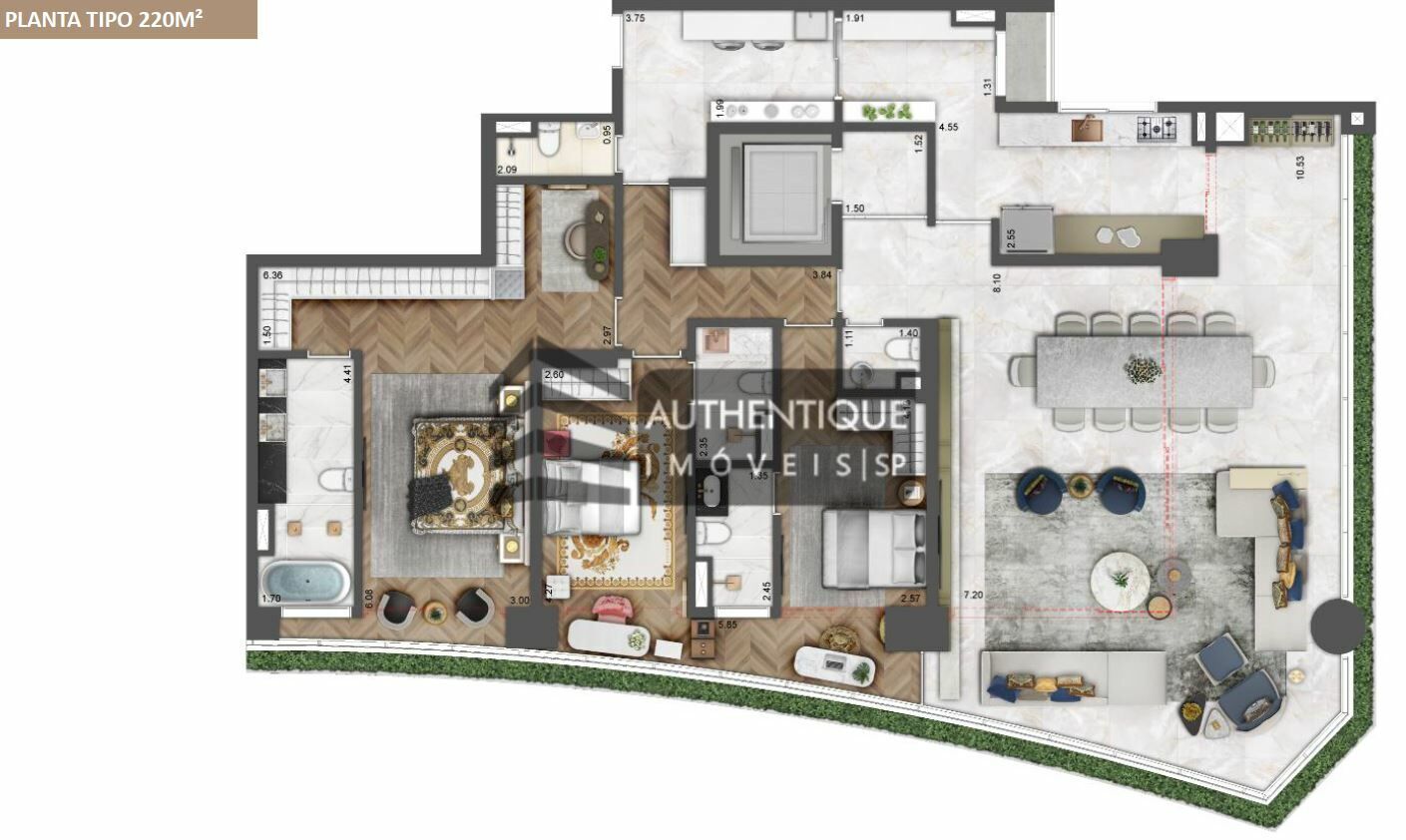 Apartamento à venda com 3 quartos, 221m² - Foto 50