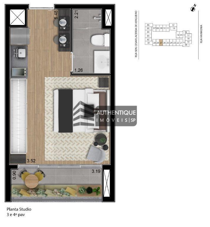 Apartamento à venda com 1 quarto, 48m² - Foto 31